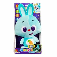 Knuffel met Geluid Molt&oacute; Gusy luz Baby Bunny Turkoois 7,5 cm 3