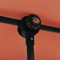 Parasol met aluminium paal 2x1,5 m terracottakleurig 8
