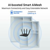 Router Asus 90IG0990-MO9B00 Zwart USB RJ45 Ethernet LAN USB 3.2 7