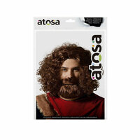 Pruik Bruin Krullen 2