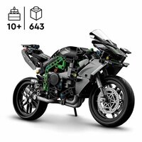 Bouwspel Lego Technic 42170 Kawasaki Ninja H2R Zwart 643 Onderdelen 2