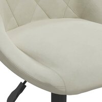 Barkruk fluweel cr&egrave;mekleurig 7