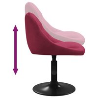 Barkruk fluweel wijnrood 6