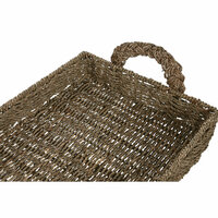 Snackdienblad Home ESPRIT Natuurlijk Tropisch (2 Stuks) 2