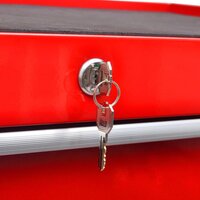Gereedschapswagen 7 lades rood   6
