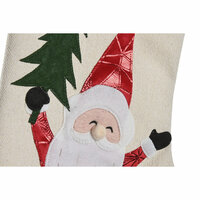 Kerstsok Home ESPRIT Rood Cr&egrave;me 25 x 2 x 50 cm 2