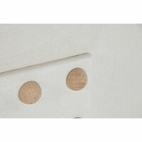 Wanddecoratie Home ESPRIT Wit Natuurlijk Scandi Balletjes 80 x 6 x 80 cm 3