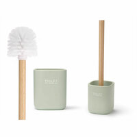 Toiletborstel Berilo Wit Groen Hout Polyresin 9,6 x 37 x 9,5 cm (6 Stuks) 2
