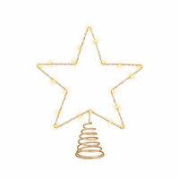 Kerstster Lumineo Gouden Metaal 27 x 22 x 5 cm 3