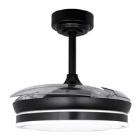 Plafondventilator CristalRecord 85-065-46-180 Zwart 45 W &Oslash; 92 cm 4