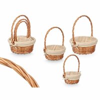 Mandenset Kipit Natuurlijk Polyester Katoen vlechtwerk 3 Onderdelen (8 Stuks) 3