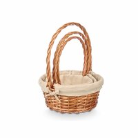 Mandenset Kipit Natuurlijk Polyester Katoen vlechtwerk 3 Onderdelen (8 Stuks) 4