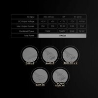 Voedingsbron Mars Gaming MPB1000SI ATX 1000 W 80 Plus Gold 6