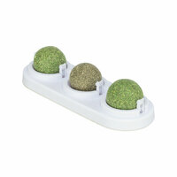 Kattenspeeltje Trixie Wit Groen Ballen 3