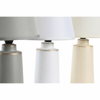 Bureaulamp DKD Home Decor Grijs Beige Wit Keramiek 220 V 40 W (16 x 16 x 30 cm) (3 Stuks) 3