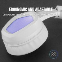 Gaming Headset met microfoon Mars Gaming MH320W LED RGB Stereo Grijs 3