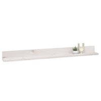 Wandkasten 2 st 110x11x9 cm massief grenenhout wit 6