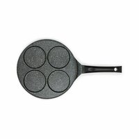 Cr&ecirc;pekoekenpan Livoo Zwart Aluminium 4