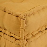 Poef modulair 70x70x54 stof geel 9