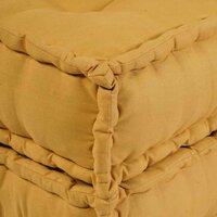 Poef modulair 70x70x54 stof geel 8