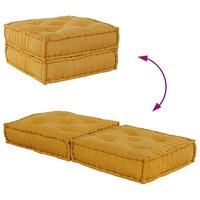 Poef modulair 70x70x36 stof geel 5