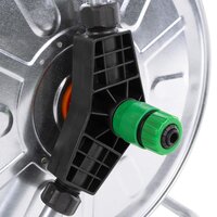 Slanghaspel voor 50 m 1/2&quot; slang wandmontage staal 6
