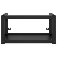 Wastafelframe wandgemonteerd 59x38x31 cm ijzer zwart 3