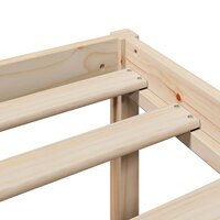 Seniorenbed met hoofdbord massief grenenhout 100x200 cm 9