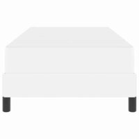 Bed met matras Zuiverwit 90 x 190 cm Kunstleer 6