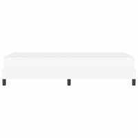 Bed met matras Zuiverwit 90 x 190 cm Kunstleer 7