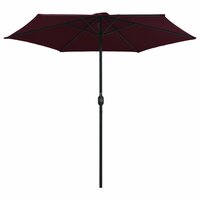 Parasol met aluminium paal 270x246 cm bordeauxrood 3