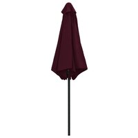 Parasol met aluminium paal 270x246 cm bordeauxrood 4