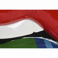 Wanddecoratie Home ESPRIT Multicolour Lippen Stads 49,5 X 6,5 X 31,5 CM 3