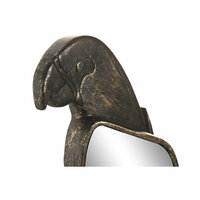 Wanddecoratie Home ESPRIT Gouden Modern Papegaai 18,5 X 5,5 X 49,5 CM 2