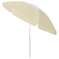 Strandparasol 240 cm zandgeel 3