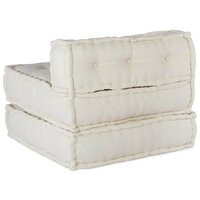 Modulaire poef 70x70x54 stof cr&egrave;me 6