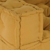 Poef modulair 140x70x36 stof geel 5