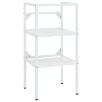 Wastafelframe met inbouwwastafel ijzer wit 3