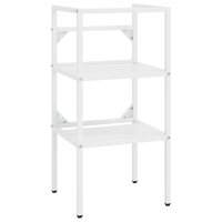 Wastafelframe 40x38x83 cm ijzer wit 2