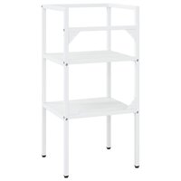 Wastafelframe 40x38x83 cm ijzer wit 5