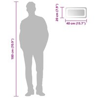 Badkamerspiegel LED 40x20 cm 6