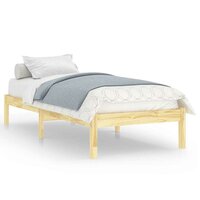 Bedframe massief hout 75x190 cm 2