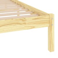 Bedframe massief hout 75x190 cm 6