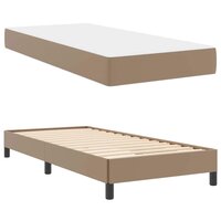 Bed met matras Cappuccino 90 x 190 cm Kunstleer 4