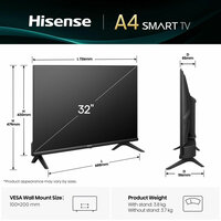 Smart TV Hisense 32A4Q        32 32&quot; HD LED HDR 7