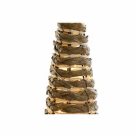 Kerstversiering DKD Home Decor Wit Natuurlijk 20 x 20 x 80 cm (3 Onderdelen) 2