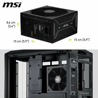 Voedingsbron MSI 306-7ZPIY11-CE0 850 W 80 Plus Gold ATX 7