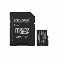 Micro SD kaart met adapter Kingston SDCS3/64GB 64 GB 2