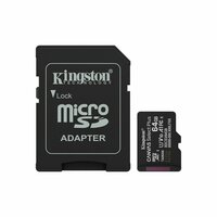 Micro SD kaart met adapter Kingston SDCS3/64GB 64 GB 5