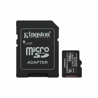 Micro SD kaart met adapter Kingston SDCS3/256GB 4